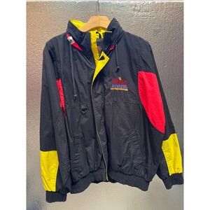 Vintage 1993 Style Auto Racing Winston Winners Club Jacket XL Black Red‎ Yellow